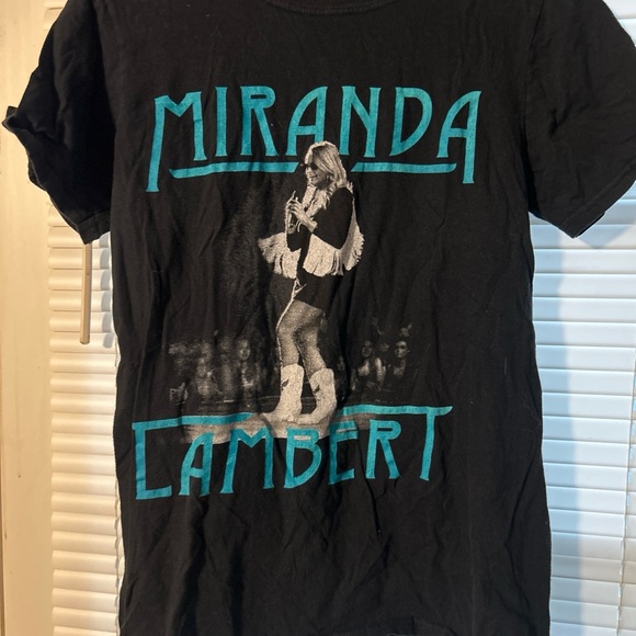 Gildan Tops - Gildan Black T‑Shirt with Turquoise Lettering